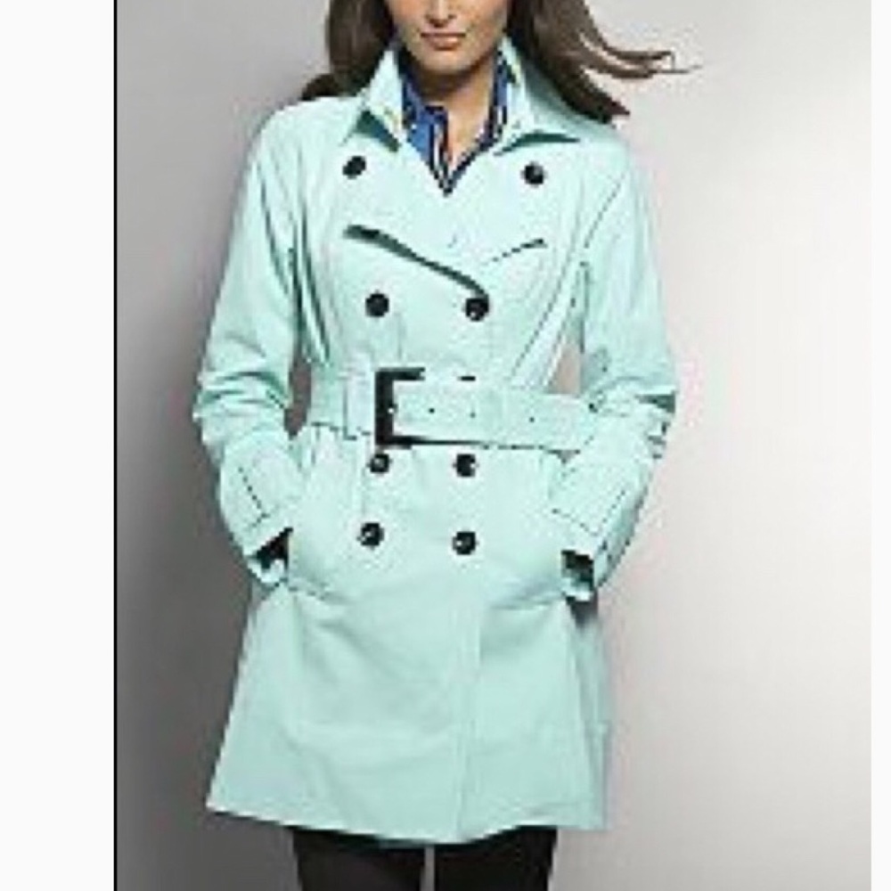 Mint NY Trench Coat - Belted Double-Breasted